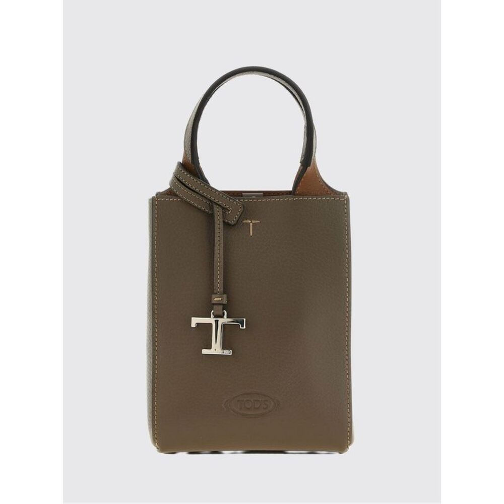 Tod's Women Tod's Mini Hammered Leather Bucket Bag With Double Handle And Strap